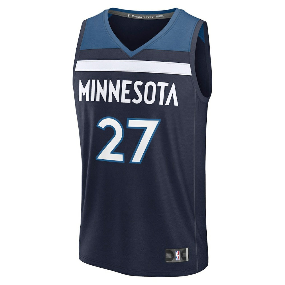Fanatics Rudy Gobert Minnesota Timberwolves Fast Break Replica Player Jersey Icon Edition Navy
