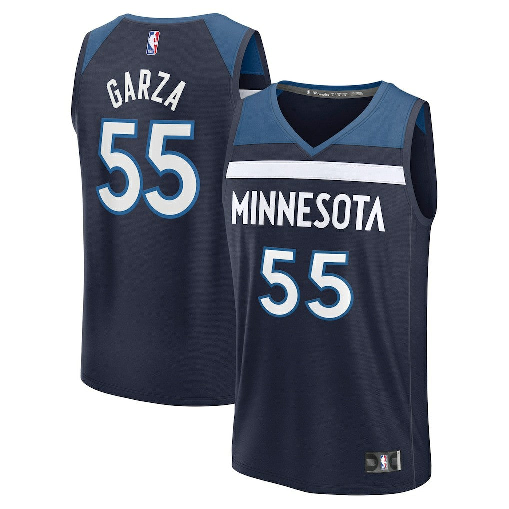 Fanatics Luka Garza Minnesota Timberwolves Fast Break Replica Player Jersey Icon Edition Navy