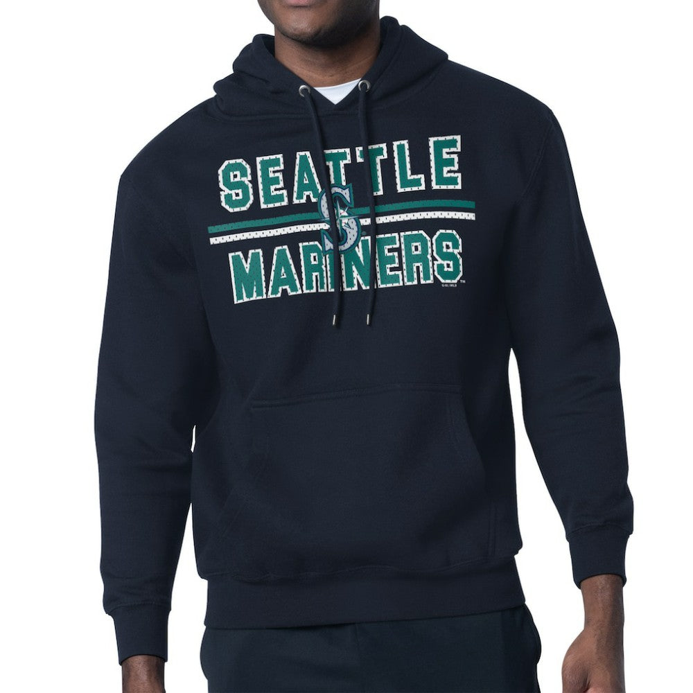 Seattle Mariners Starter Team Mesh Print Graphic Pullover Hoodie Outlet