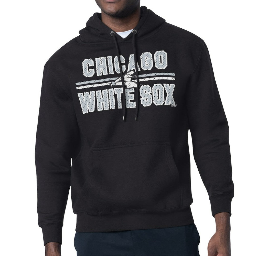 Chicago White Sox Starter Team Mesh Print Graphic Pullover Hoodie Outlet
