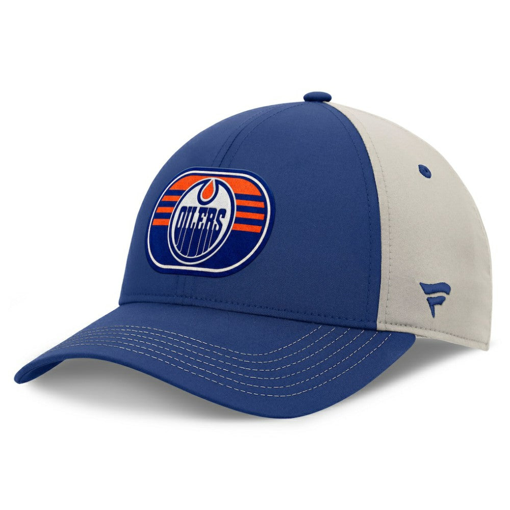 Edmonton Oilers Fanatics 2025 Stanley Cup Playoffs Locker Room Trucker Adjustable Hat - Royal/Gray | Fanatics sale