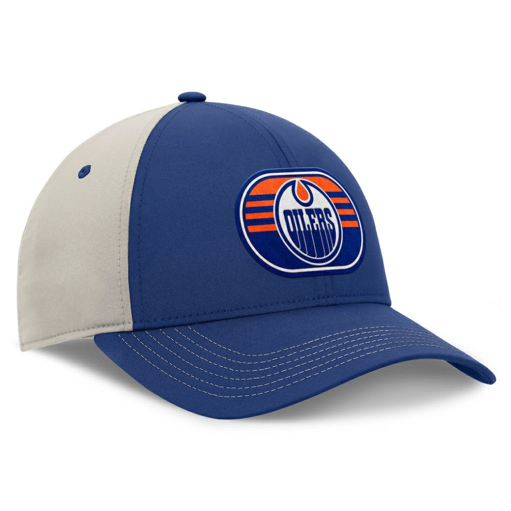 Edmonton Oilers Fanatics 2025 Stanley Cup Playoffs Locker Room Trucker Adjustable Hat - Royal/Gray | Fanatics sale