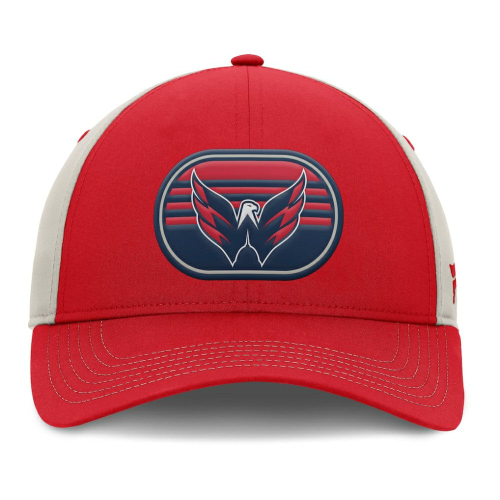 Washington Capitals Fanatics 2025 Stanley Cup Playoffs Locker Room Trucker Adjustable Hat - Red/Gray | Fanatics Clearance