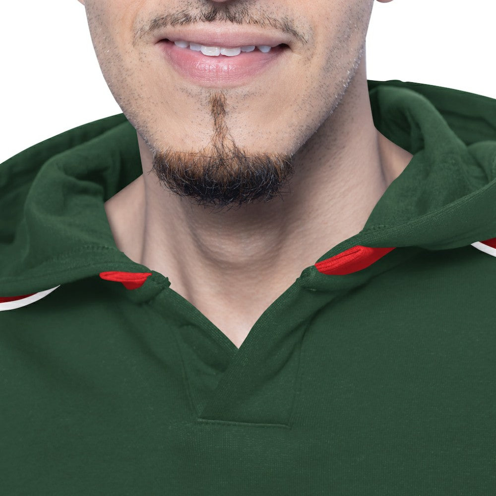 Minnesota Wild G-III Sports by Carl Banks Adaptive Wear Lord Stanley Hooded Long Sleeve Sweatshirt - Green | NHL Clearance
