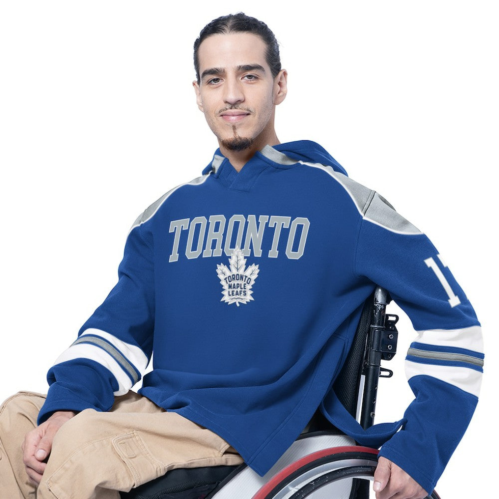 Toronto Maple Leafs G-III Sports by Carl Banks Adaptive Wear Lord Stanley Hooded Long Sleeve Sweatshirt - Royal | NHL Clearance