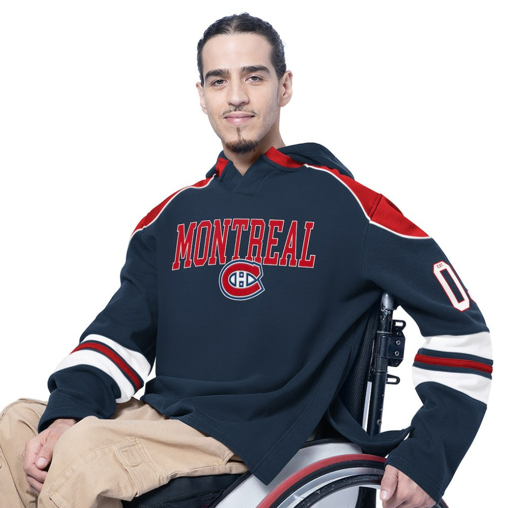 Montreal Canadiens G-III Sports by Carl Banks Adaptive Wear Lord Stanley Hooded Long Sleeve Sweatshirt - Navy | NHL near me