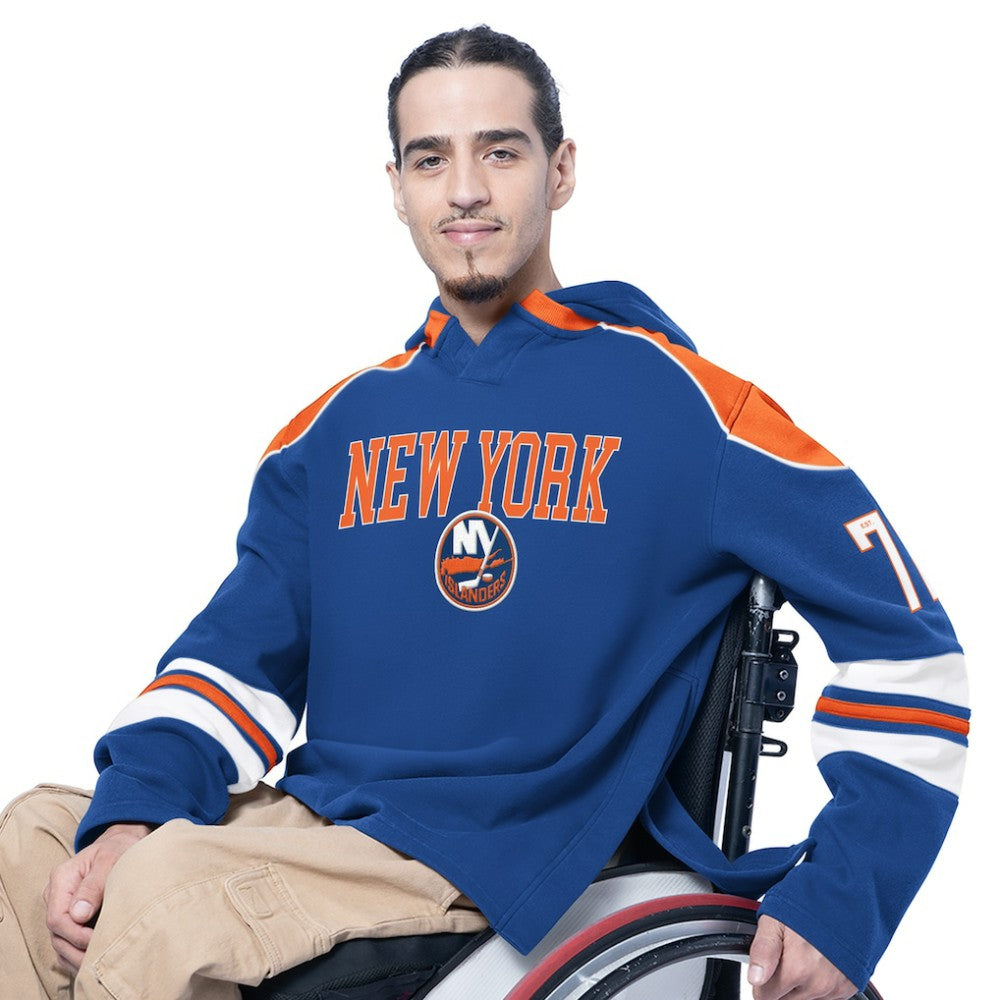 New York Islanders G-III Sports by Carl Banks Adaptive Wear Lord Stanley Hooded Long Sleeve Sweatshirt - Royal | NHL near me