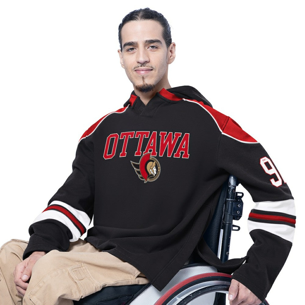 Ottawa Senators G-III Sports by Carl Banks Adaptive Wear Lord Stanley Hooded Long Sleeve Sweatshirt - Black | NHL online