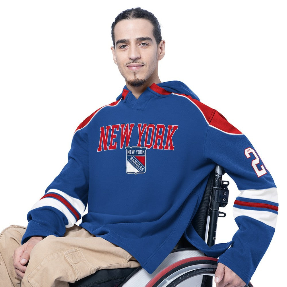 New York Rangers G-III Sports by Carl Banks Adaptive Wear Lord Stanley Hooded Long Sleeve Sweatshirt - Royal | NHL online