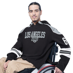 Los Angeles Kings G-III Sports by Carl Banks Adaptive Wear Lord Stanley Hooded Long Sleeve Sweatshirt - Black | NHL sale