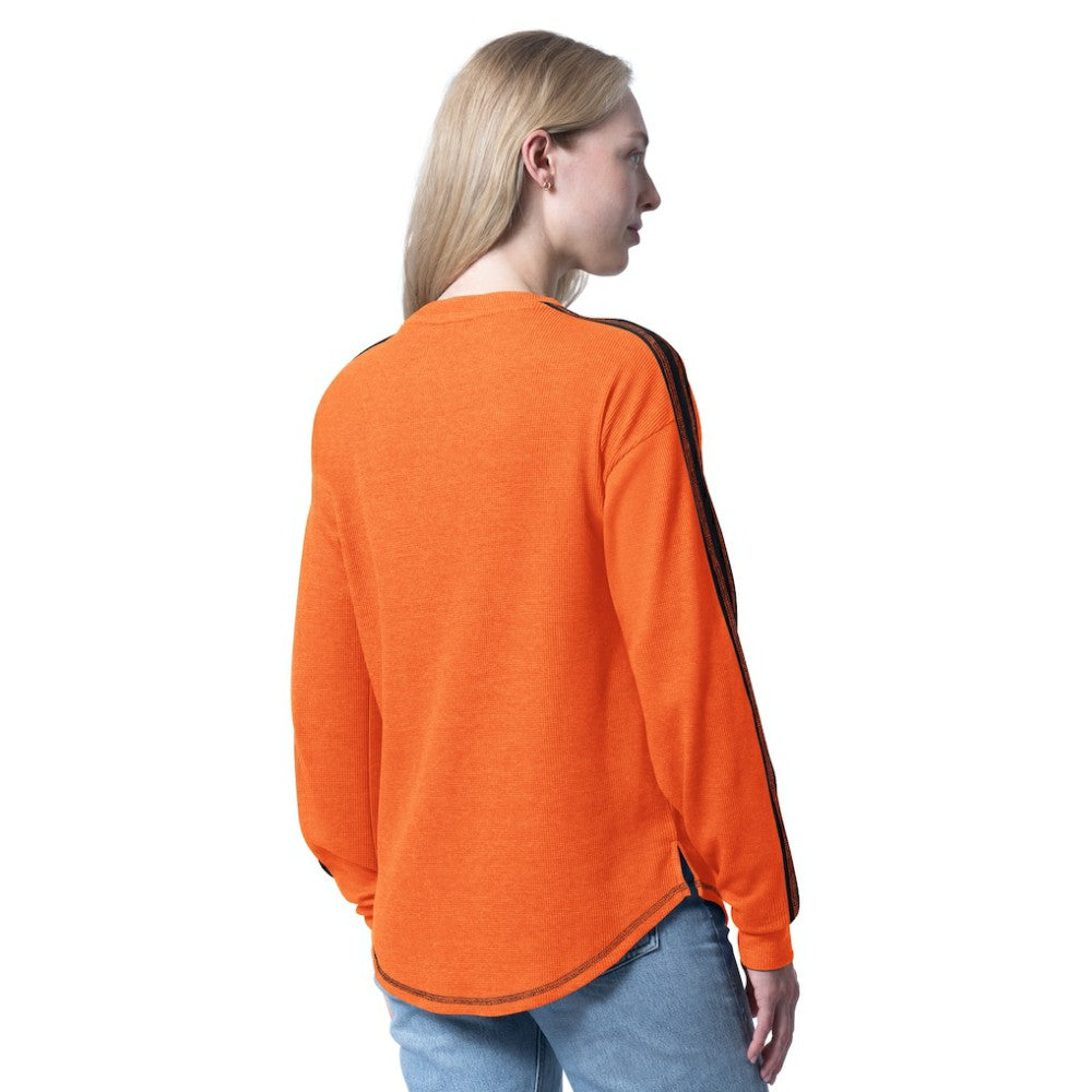 Philadelphia Flyers G-III 4Her by Carl Banks Women's Advantage Thermal Long-Sleeve Tri-Blend T-Shirt - Orange | NHL online