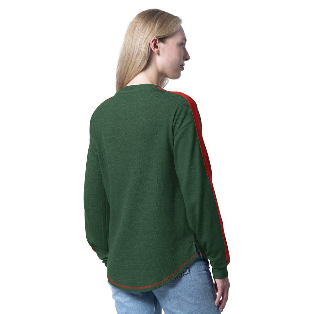 Minnesota Wild G-III 4Her by Carl Banks Women's Advantage Thermal Long-Sleeve Tri-Blend T-Shirt - Green | NHL online