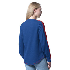 New York Rangers G-III 4Her by Carl Banks Women's Advantage Thermal Long-Sleeve Tri-Blend T-Shirt - Blue | NHL discount