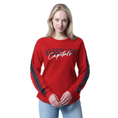 Washington Capitals G-III 4Her by Carl Banks Women's Advantage Thermal Long-Sleeve Tri-Blend T-Shirt - Red | NHL on sale
