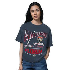 Florida Panthers Starter Women's Oversized Hall of Fame T-Shirt - Heather Navy | NHL sale