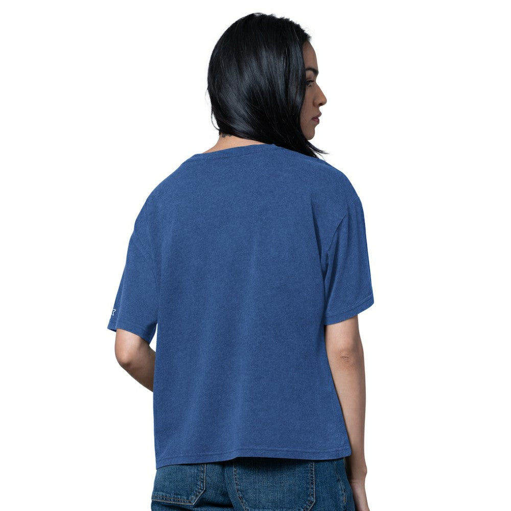 Tampa Bay Lightning Starter Women's Oversized Hall of Fame T-Shirt - Heather Blue | NHL online