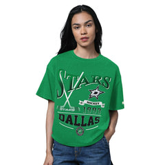 Dallas Stars Starter Women's Oversized Hall of Fame T-Shirt - Heather Kelly Green | NHL discount