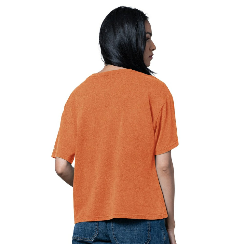 Philadelphia Flyers Starter Women's Oversized Hall of Fame T-Shirt - Heather Orange | NHL discount