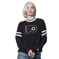 Philadelphia Flyers Starter Women's Rally Fleece Cropped Sweatshirt - Black | NHL discount