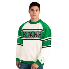 Dallas Stars Starter Male Adult Defense Fleece Crewneck Sweatshirt - White | NHL on sale