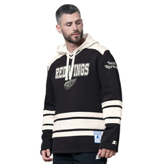 Detroit Red Wings Starter Slapshot Fashion Hoodie - Black | NHL Clearance
