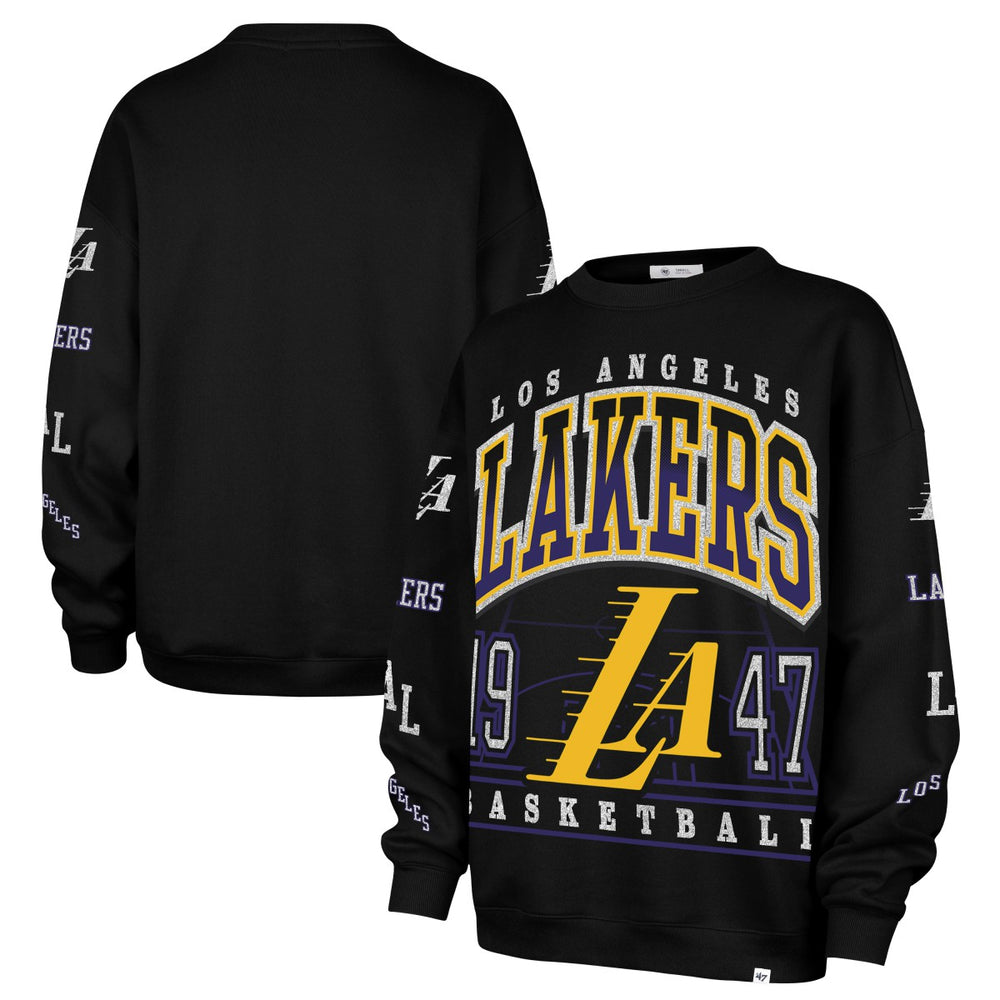 47 brand Los Angeles Lakers '47 Women's 2025/26 City Edition Go Big Oversized Sweatshirt Black