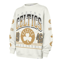 47 brand Boston Celtics '47 Women's 2025/26 City Edition Go Big Oversized Sweatshirt Natural