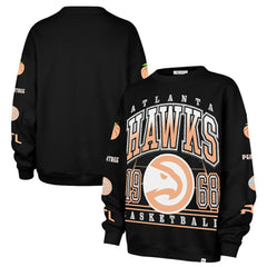 47 brand Atlanta Hawks '47 Women's 2025/26 City Edition Go Big Oversized Sweatshirt Black