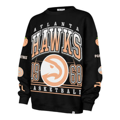 47 brand Atlanta Hawks '47 Women's 2025/26 City Edition Go Big Oversized Sweatshirt Black