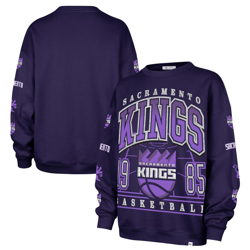 47 brand Sacramento Kings '47 Women's 2025/26 City Edition Go Big Oversized Sweatshirt Purple