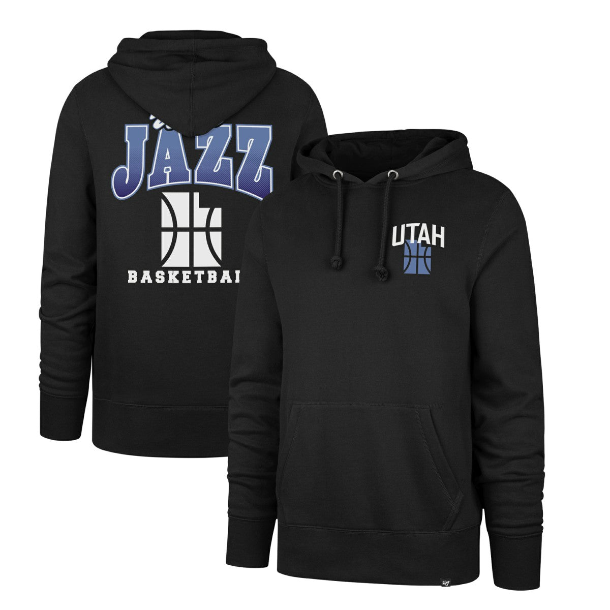 47 brand Utah Jazz '47 2025/26 City Edition Jab Step Headline Hoodie Black