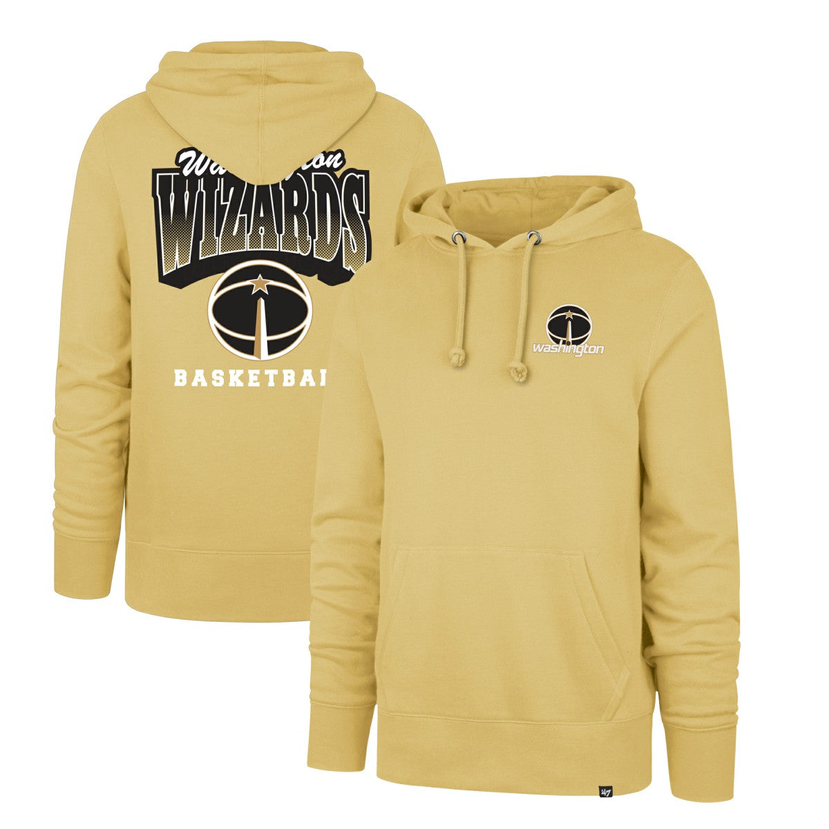 47 brand Washington Wizards '47 2025/26 City Edition Jab Step Headline Hoodie Gold