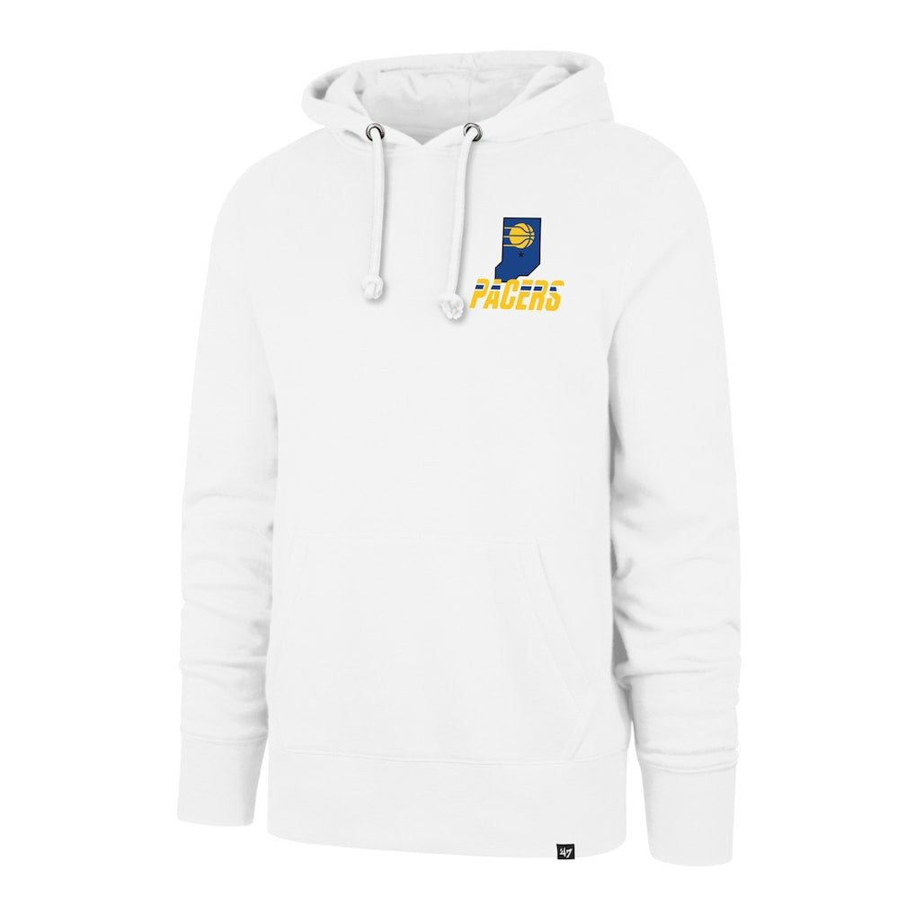 47 brand Indiana Pacers '47 2025/26 City Edition Jab Step Headline Hoodie White