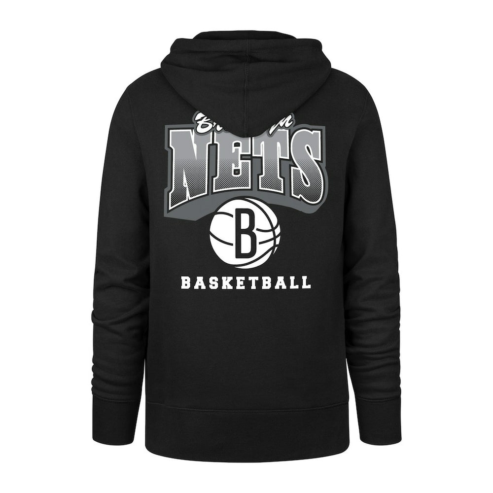 47 brand Brooklyn Nets '47 2025/26 City Edition Jab Step Headline Hoodie Black