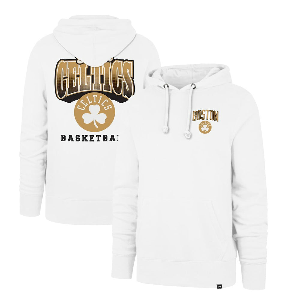 47 brand Boston Celtics '47 2025/26 City Edition Jab Step Headline Hoodie White