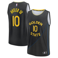 Fanatics Jimmy Butler III Golden State Warriors Fast Break Replica Player Jersey Statement Editi- Black