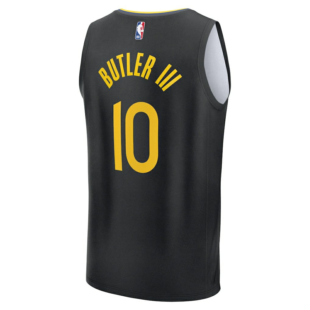Fanatics Jimmy Butler III Golden State Warriors Fast Break Replica Player Jersey Statement Editi- Black