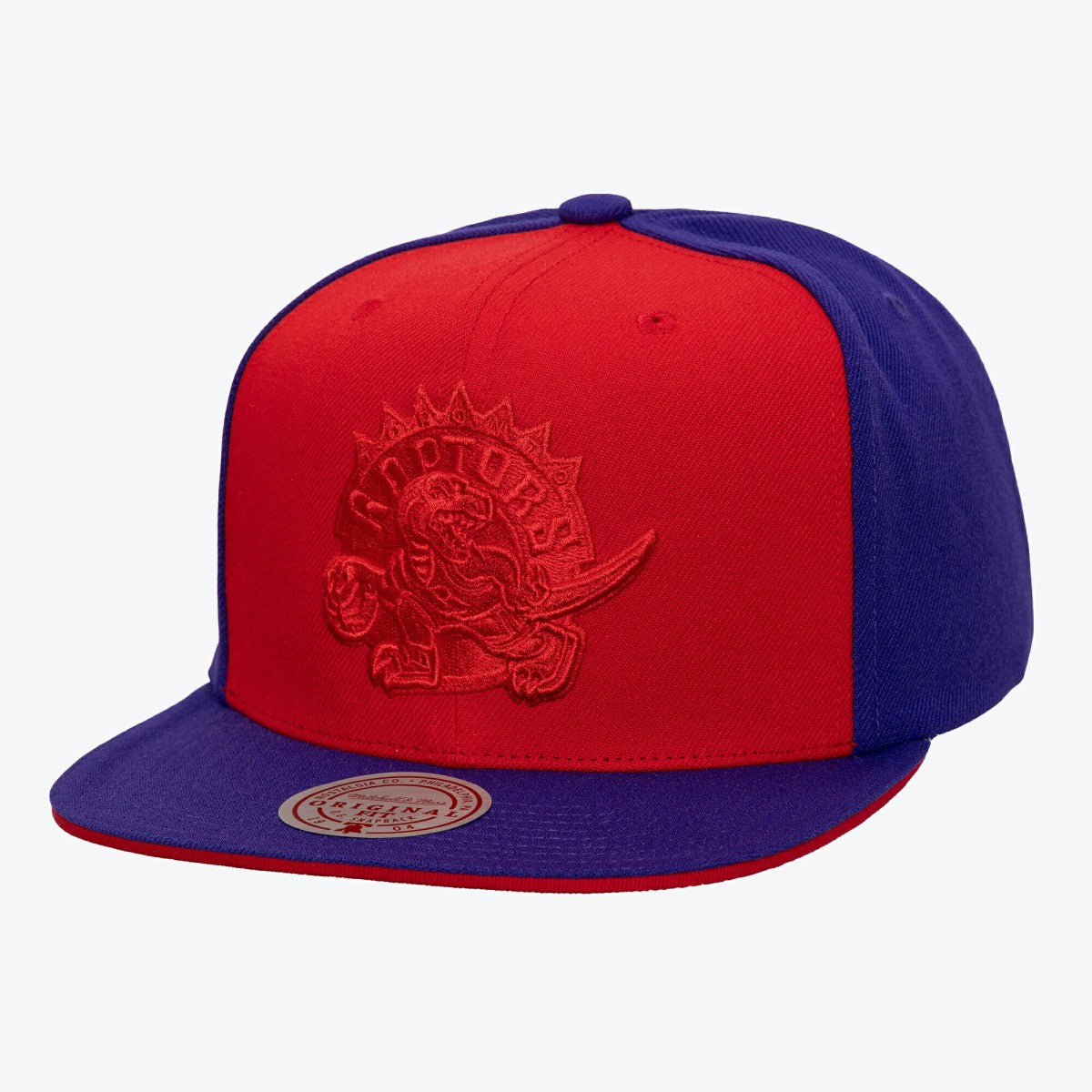Mitchell & Ness Toronto Raptors Color Pop Snapback Hat Red/Purple