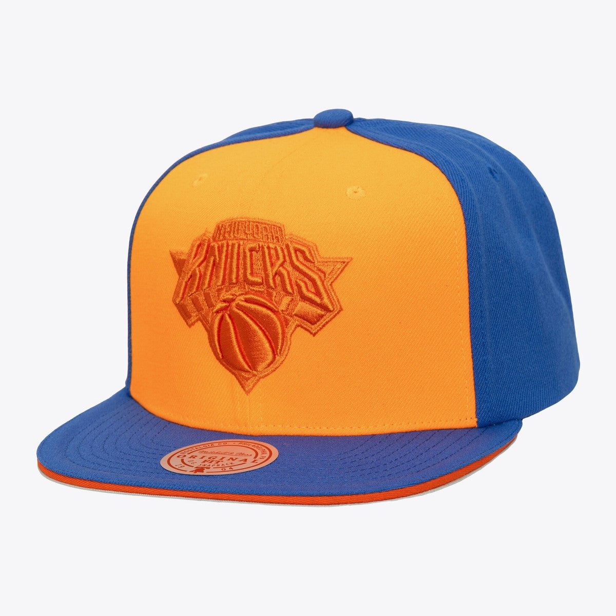 Mitchell & Ness New York Knicks Color Pop Snapback Hat Orange/Blue