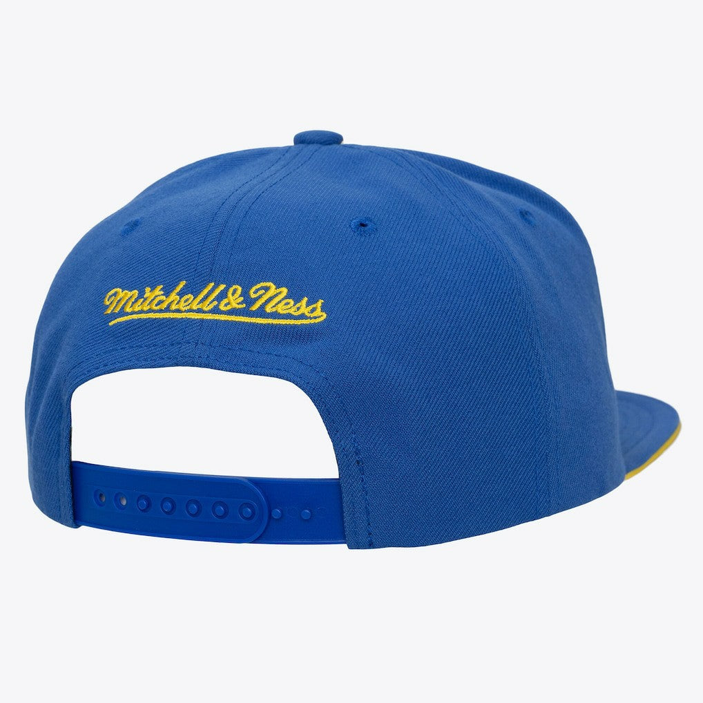 Mitchell & Ness Golden State Warriors Color Pop Snapback Hat Gold/Royal