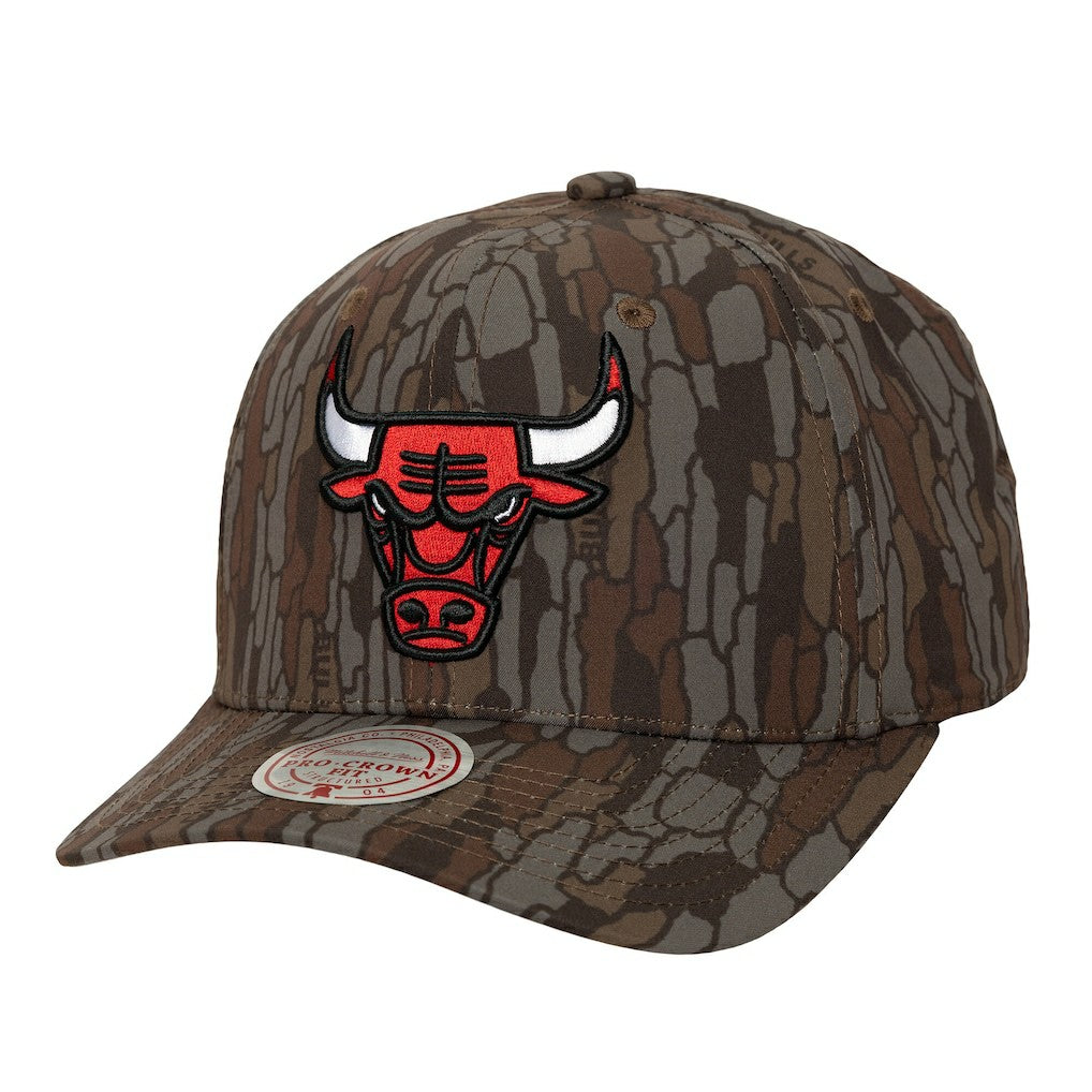 Mitchell & Ness Chicago Bulls Hidden Pro-Crown Adjustable Hat Camo