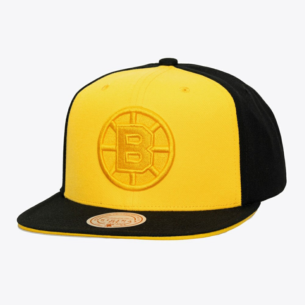 Boston Bruins Mitchell & Ness Color Pop Snapback Hat - Gold/Black | NHL on sale