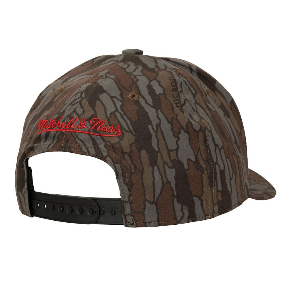 Chicago Blackhawks Mitchell & Ness Hidden Camo Pro Crown Adjustable Hat - Camo | NHL Lifestyle