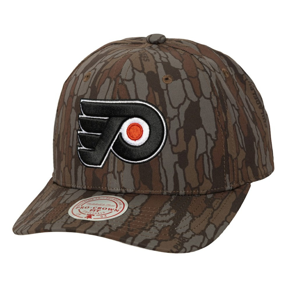 Philadelphia Flyers Mitchell & Ness Hidden Camo Pro Crown Adjustable Hat - Camo | NHL discount