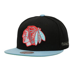 Chicago Blackhawks Mitchell & Ness Core Team Special Snapback Hat - Black | NHL Lifestyle