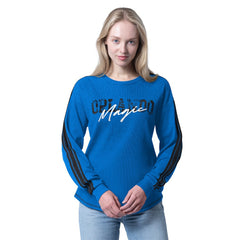 Orlando Magic G-III 4Her by Carl Banks Women's Advantage Tri-Blend Long Sleeve T-Shirt Blue