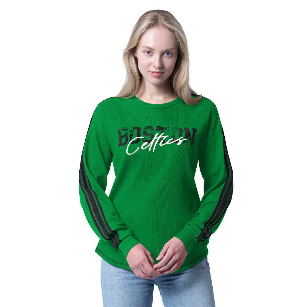 Boston Celtics G-III 4Her by Carl Banks Women's Advantage Tri-Blend Long Sleeve T-Shirt Kelly Green