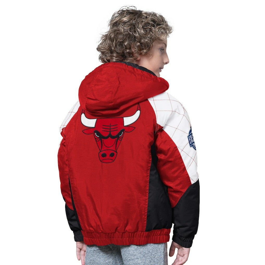 Chicago Bulls Starter Youth All Time Pro Jr. Full-Zip Hoodie Jacket Red/Black