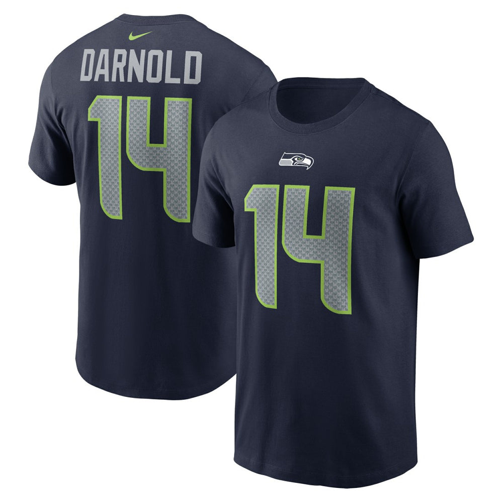 Sam Darnold Seattle Seahawks Name & Number T-Shirt - College Navy - Nike