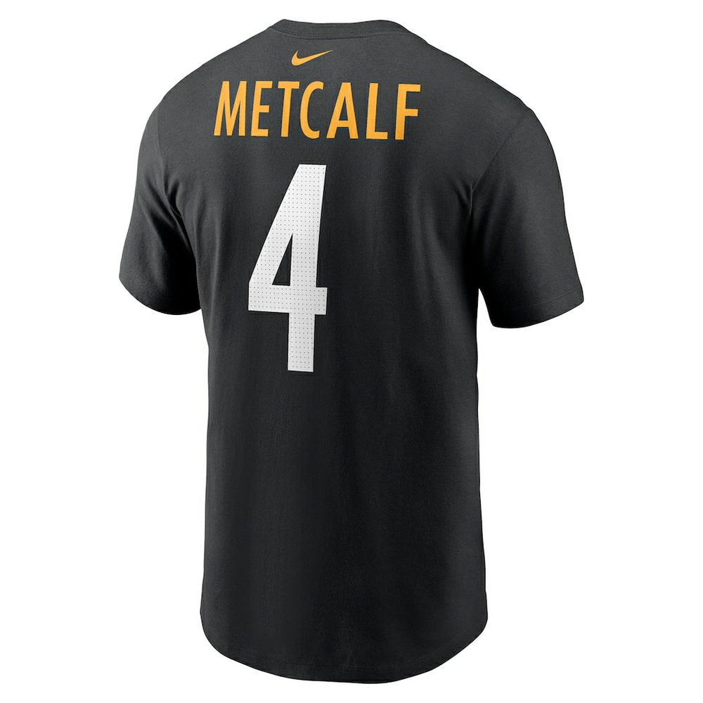 DK Metcalf Pittsburgh Steelers Name & Number T-Shirt - Black - Nike